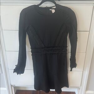H&M Black Long Sleeve Dress